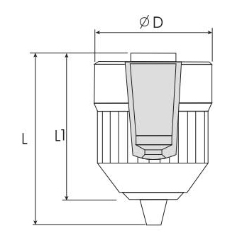 J1510HP-B Keyless chuck